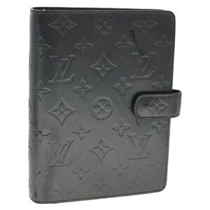 LOUIS VUITTON Monogram Vernis Agenda MM Day Planner Cover Noir Medium